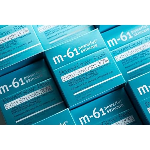 M-61 PowerGlow Peel Extra Strength 20% | Professional Strength Exfoliating Facial Peel With Advanced 20% Glycolic Acid