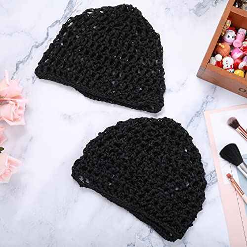 Wig Cap Thick Long Hair Caps Adjustable Net Mesh Braided Weaving Making Crochet Sew Weave Fishnet Grip Headband
