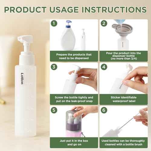 4-in-1 Travel Bottles for Toiletries, TSA Approved Travel Size Toiletries, Leak Proof Refillable Travel Size Shampoo and Conditioner Sets with Wall-Mountable Suction Cup, Pink