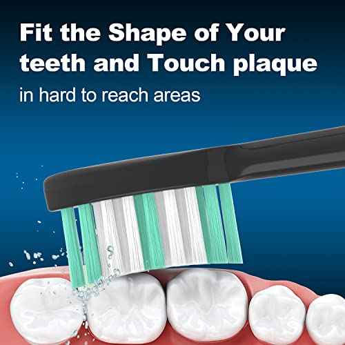 Replacement Toothbrush Heads 10 Pack for AquaSonic Black Series and Vibe Series Electric Toothbrush