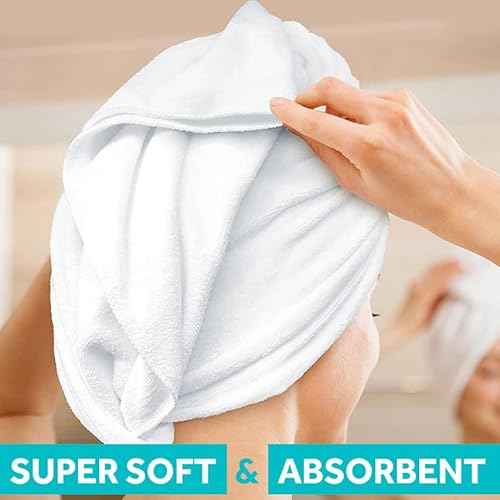 Bondi SPA Microfiber Hair Towel ? Dries Hair 50% Faster ? Anti-Frizz ? Highly Absorbent & Super Soft - XL (42 x 22) - Rectangle