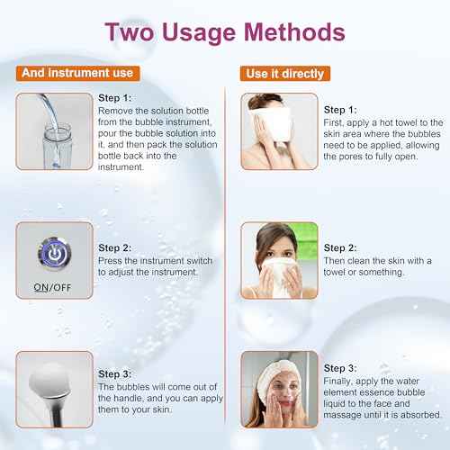 ELitzia Oxygen Bubble Machine - Sakura Beauty Bubble Solution for Deep Facial Cleaning, Moisturizing and Oil Control - 400ml/13.5Fl.oz