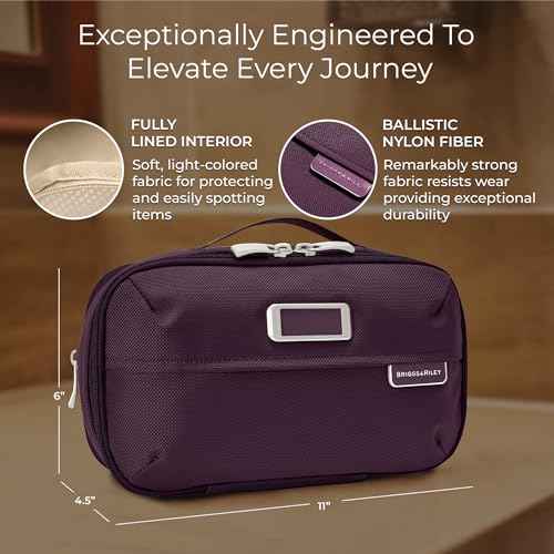 Briggs & Riley Toiletry Kit - Travel Bags for Women & Men, Organizer for Vacation, Dopp Kit for Bathroom Accessories, Makeup, & Skincare
