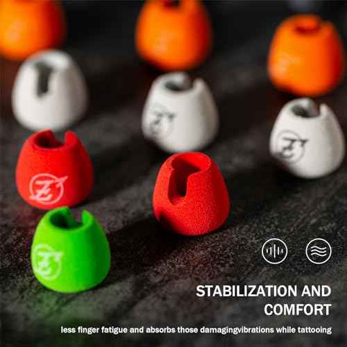 EZ Tattoo Cartridge Needles Foam Cover - 100Pcs Comfortable Memory Foam Cover with Tattoo Needles Cartridge for Reducing Finger Fatigue Tattoo Supply (Black)