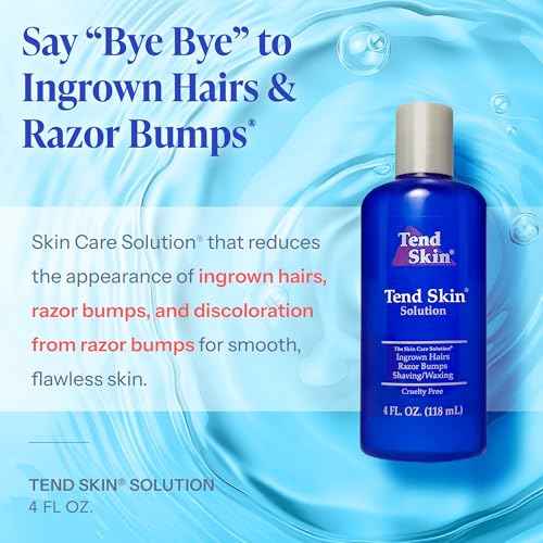 Tend Skin Solution for Unsightly Razor Bumps, Ingrown Hair and Razor Burns, Post Shaving and Waxing Toner for Men and Women, Made in USA, 4 Oz