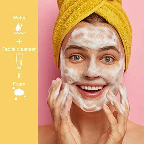 Tekson Foam Pump Bottle (Pink), Empty Travel Size Foam Dispenser Pump for Soap Shampoo, Lash Cleanser(60ml, 3PCS)