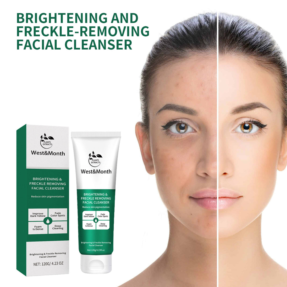 Gentle Facial Cleanser with Niacinamide & Centella 120g - Moisturizing & Pore Care