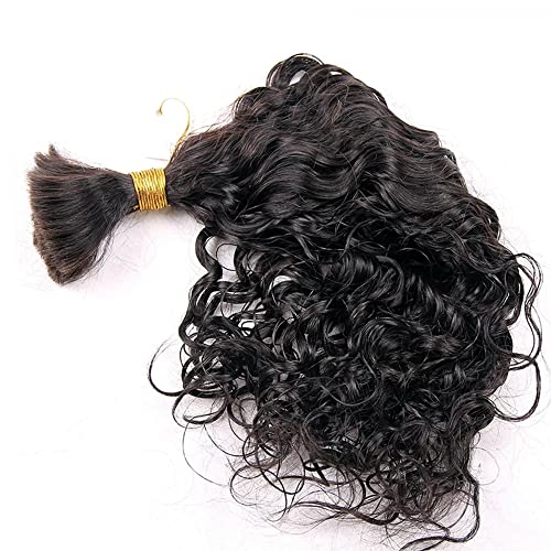 Brazilian Loose Curly Hair Bulk Human Hair Bulk For Braiding No Weft Full End Braids Remy Hair Weaving Extensions Natural Black Color 22 Inch 100g