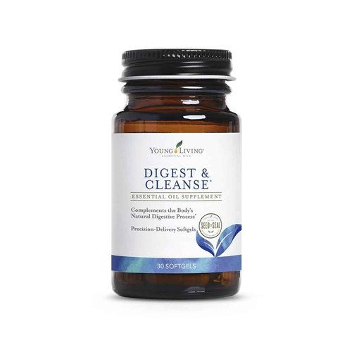 Young Living Digest & Cleanse - Premium Herbal Digestive Support Capsules - Aromatherapy for Optimal Digestion - Natural Essential Oil Supplements - 30 Softgels