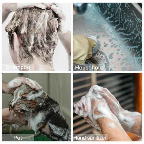 2oz Plastic Foam Pump Bottle, Empty Bottle Travel Foaming Dispenser for Hand Soap, Shampoo (2Pcs, 60ml)