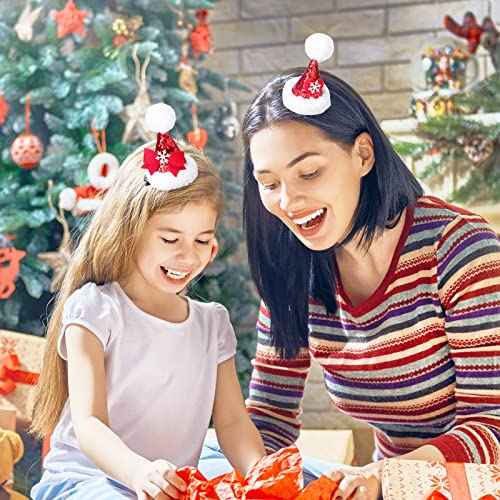 18 Pieces Christmas Hair Clips Christmas Organza Bags Set Hair Accessories Xmas Small Gifts Hairpins Jewelry Candy Gift Mini Drawstring Bags for Women Girls Winter Wedding Party
