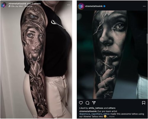 Xtreme Ink Greywash Set, Unleash Artistry with Subtle Shades, Extra Light, Light, Medium, and Dark Graywash, Ethical, Sterilized, and Ready-to-Use Tattoo Pigment Dispersion (Set of 4, 4 oz)