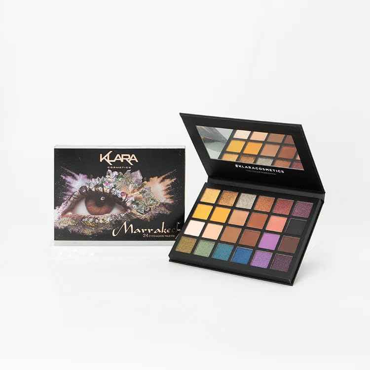 Klara Cosmetics 24 Eyeshadow Palette - Eye Makeup Palette with Matte, Shimmer and Metallic Finishes - Face Makeup Palette - Marrakech - 2.5 oz