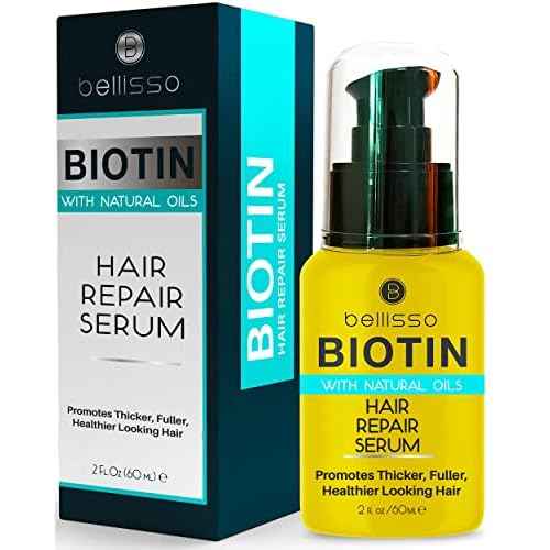 Biotin Hair Thickening Serum for Men and Women - Intense Strengthening Treatment Product with Natural Botanical Oil Blend to Help Boost Thin Hair - Repair Thinning Hair, Increase Volume and Shine