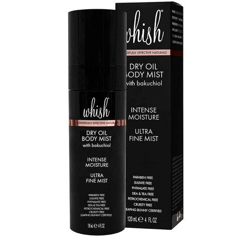 Whish Dry Oil Body Mist with Bakuchiol, 4oz