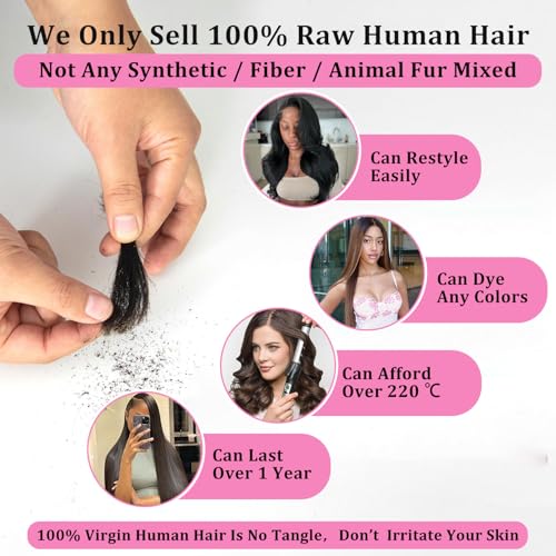 Upgrade Real Skinliked 5X5 HD Closure Human Hair Straight Lace Closure 0.095 mm Ultra Thin Invisible HD Lace Closure Pre Plucked Natural Hairline With Baby Hair 100% Real Human Hair Black 18 Inch