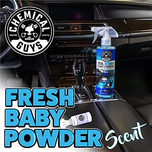 Chemical Guys Total Interior Cleaner and Protectant, Safe for Cars, Trucks, SUVs, Jeeps, Motorcycles, RVs & More, 16 fl oz, (2 Pack) SPI2201602