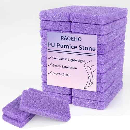 20 Small Pumice Stone for Feet - 3.6 X 1.8 X 0.47 Inch Purple Foot Pumice Stone Foot Filer Pedicura Scrubber for Callus Removal Foot Care Spa Productos for Dark Elbows Hard Skin Exfoliating