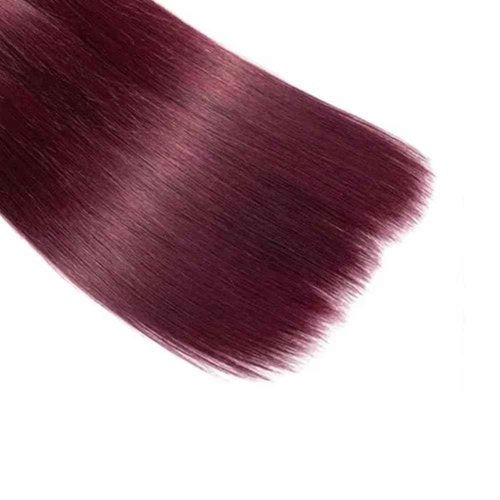 Condescension Human Hair Bundles Burgundy 99J Straight 26 28 30 Inch Bundles Human Hair 100% Unprocessed Burgundy Soft Sewn In Hair with Double Weft for Black Women