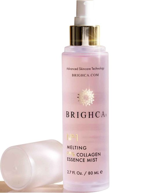 BRIGHCA Melting 90% Collagen Essence Mist – Marine Collagen Face Spray, Hydrating & Anti-Aging, Soothing K-Beauty Skincare, Instant Refresh for Radiant Skin (2.7 fl oz)