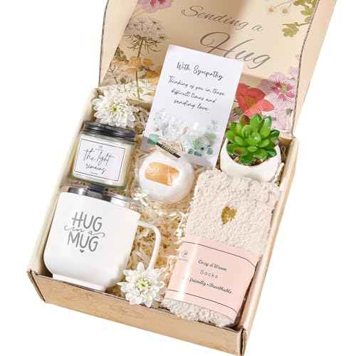 Sympathy Gift Baskets Sympathy Gifts for Loss of Loved One Dad Mom Husband Sister Friend Bereavement Gifts Condolences Gift Basket for Loss Grief Gifts Grieving Gifts Sorry for Your Loss Gifts