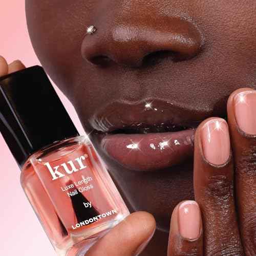 LONDONTOWN Luxe Length Nail Gloss ? Strengthens & Protects Nail Length, Boosts Keratin & Ceramide Production, Prevents Breakage, .4 fl oz
