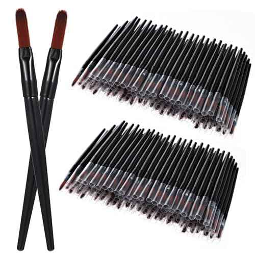 120 Pcs Lipstick Applicator Wands Disposable Lip Applicators Multifunctional Concealer Brush Eye Shadow Applicators Portable Lip Wands Eye Makeup Brushes