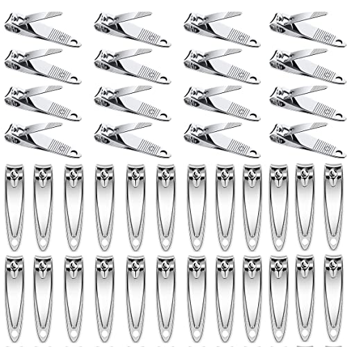 50 Pack Nail Clipper SetStainless Steel Nail Clippers Bulk£¬Portable Nail Cutter Manicure Kit Toe Nail Clippers for Women Man Adult Homeless Care