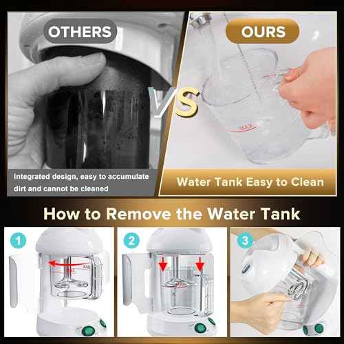 Easy to Clean Facial Steamer, Portable Nano Ionic Face Steamer for Facial Deep Cleaning, with 360¡Æ Rotating Arm, 300ML Large Capacity, with Aromatherapy Diffuser, Warm Mist