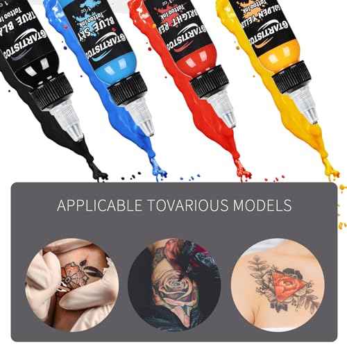 Professional Tattoo Ink Set 14 Colors 1OZ (30ml) Vegan-Friendly Pigment Tattoo Ink Supplies Ink...