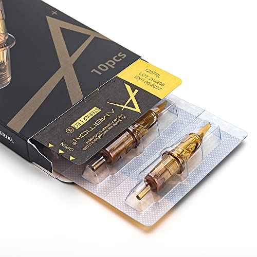 Ambition Glory Tattoo Cartridges #10 Bugpin 5RL Needles Disposable 50pcs 0.3mm 5 Round Liner for Rotary Tattoo Machine Supply