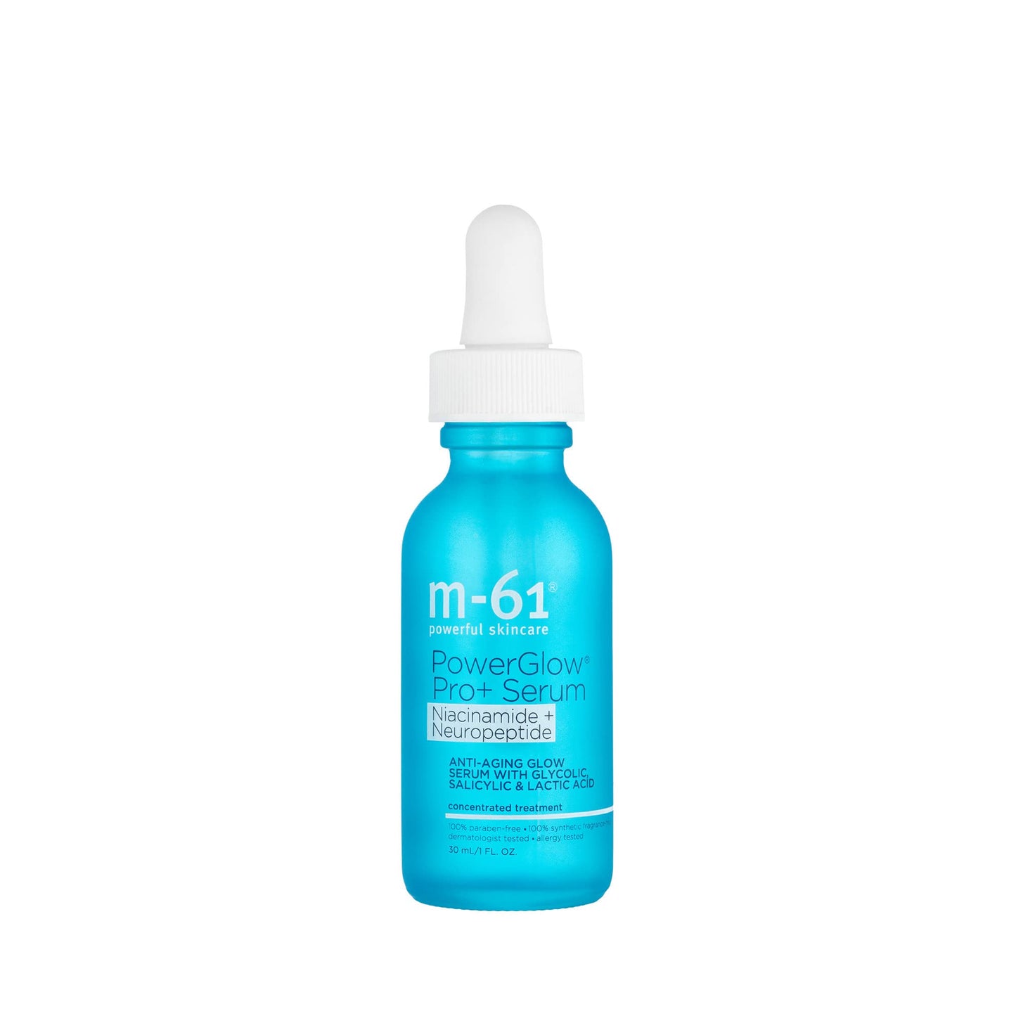 m-61 PowerGlow Pro+ Serum | Resurfacing Serum With Niacinamide, Neuropeptides, and Powerful BHAs/AHAs For Even, Radiant Skin. Dermatologist Tested With Clinical Trial Results - 1 Fl Oz