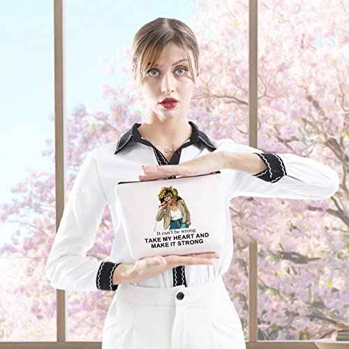 GJTIM Musical Gift Musical Song Lyrics Gift Musician Inspired Zipper Pouch Musical Theatre gift Musical Makeup Bag (Make It Strong Bag)