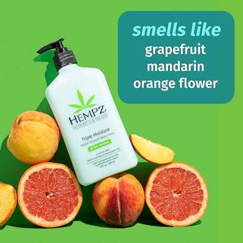 Hempz Triple Moisture Herbal Whipped Body Cr?me Lotion Moisturizer, 17 Fl Oz (Pack of 2)