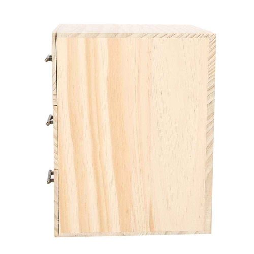 Wooden Essential Oil Storage, Essential Oil Organizer with 90 Slots Three-Tiered, 9.6 X 4.0 Inch Essential Oil Holder for Essential Oil Crystal, Jewel Organizing