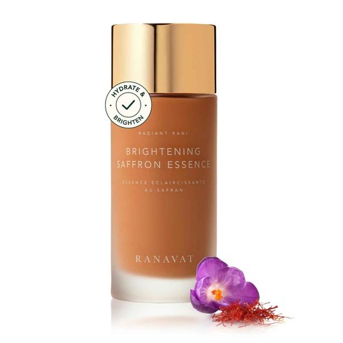 RANAVAT Radiant Rani Brightening Saffron Facial Essence - Hydrating Milk Toner Formulated with Niacinamide & Squalane to Moisturize & Calm Skin - Helps Improve The Appearance of Dark Spots (100ml)
