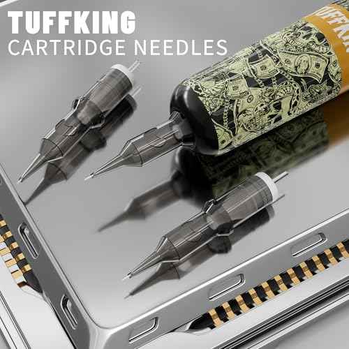 Tuffking Wireless Tattoo Machine Complete Tattoo Gun Kit with 1600mAh Tattoos Power 10PCS Cartridge Needles 8PCS Colorful Ink Tattooing Supplies for Tatto Artists(Gold 1)