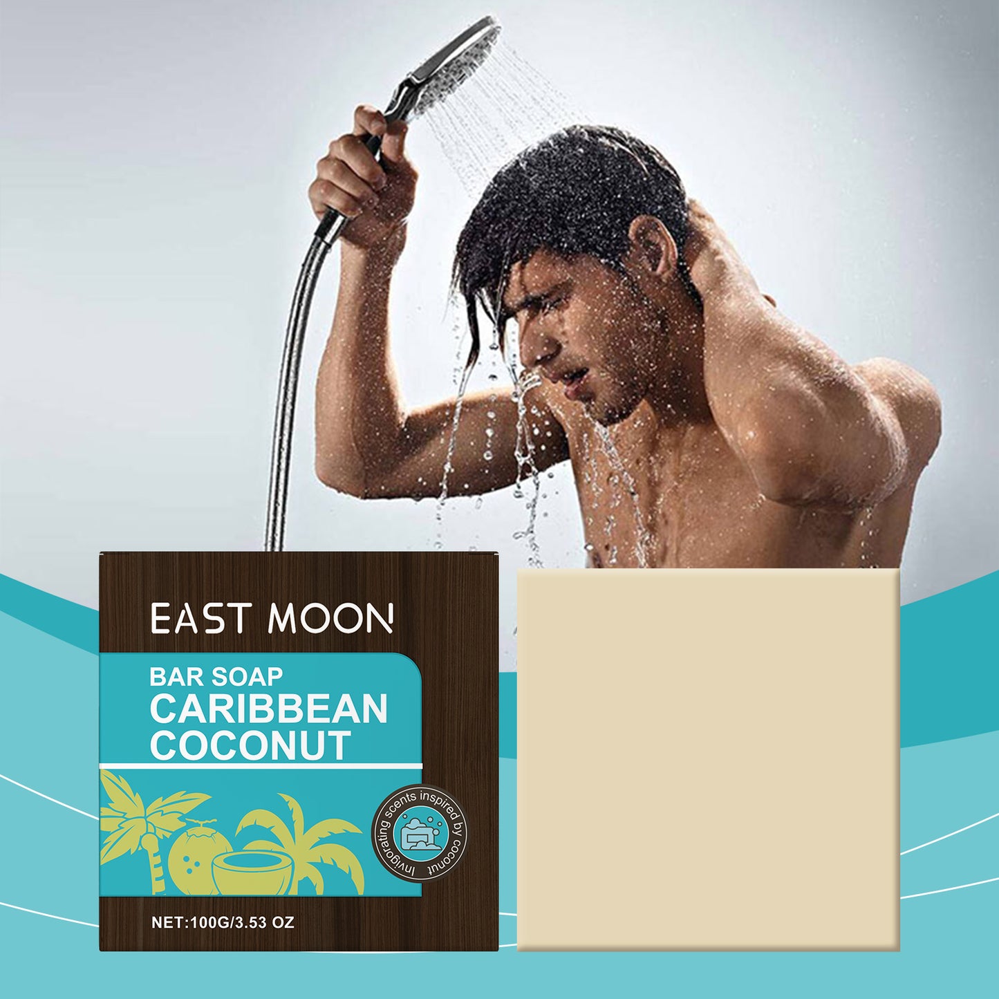 Caribbean Coconut Moisturizing Bath Soap - Shea Butter & Olive Oil Bar