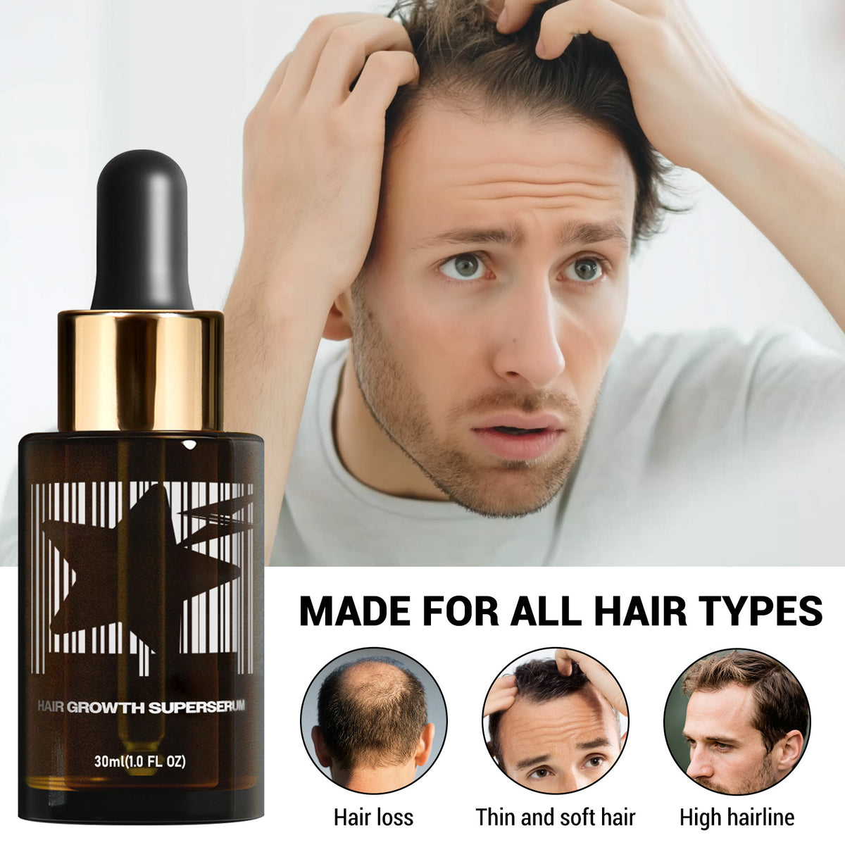 Lightning Star Hair Care Men's Dense Treatment Oil
