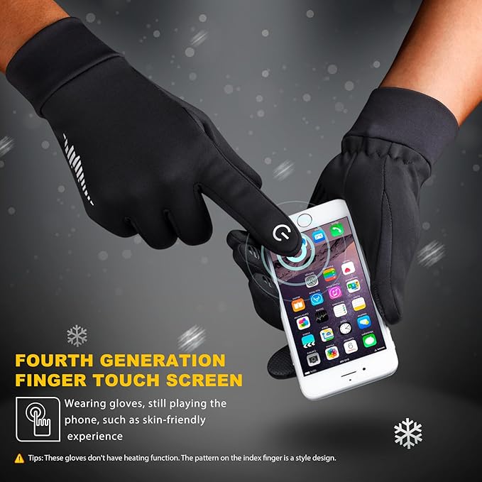 Premium Touchscreen Winter Gloves for Running, Cycling, Hiking
