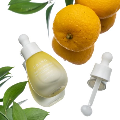 URANG Yuja Vita Ampoule | Organic Certified | Contains Organic Yuja Water, Yuja Essential Oil, & Alpha-Bisabolol | Supports Tone Up & Blemish Minimizing Treatment | 1.18 Fl oz