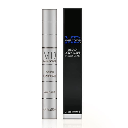 MD Lash Factor Eyelash Conditioner – 0.1 fl oz, 3-Month Supply – Daily Lash Serum with Peptides and Biotin for Thicker Lashes