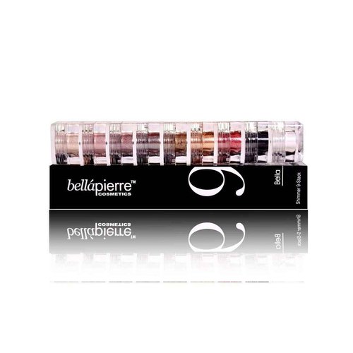 bellapierre Shimmer Powder 9 Stack | Paraben Free Eyeshadow | Vegan & Cruelty Free Eye Makeup - 9 Count - Bella