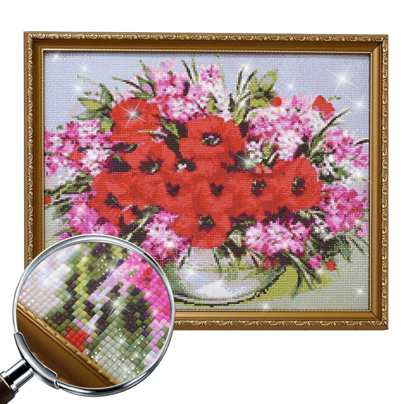 Diamond Painting Cross Stitch Kit - Home Decor & Gift - 5D Square & Round Diamonds