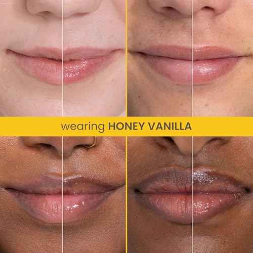 Burt's Bees Stocking Stuffers, Rescue Lip Relief, Honey Vanilla, Hydrating Lip Balm for Dry Cracked Lips, with Responsbily Sourced Beeswax and Shea Butter, 100% Natural Origin, 1 Squeezy Tube, 0.35oz