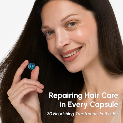 MAREE Hair Oil for Frizzy - Hair Vitamins Keratin Styling Capsules 2 PACK with Jojoba & Argan Oil - Anti Frizz Serum for Women - Frizzy, Damaged, Dry & Curly - S?rum Gotas & Aceite Para el Cabello