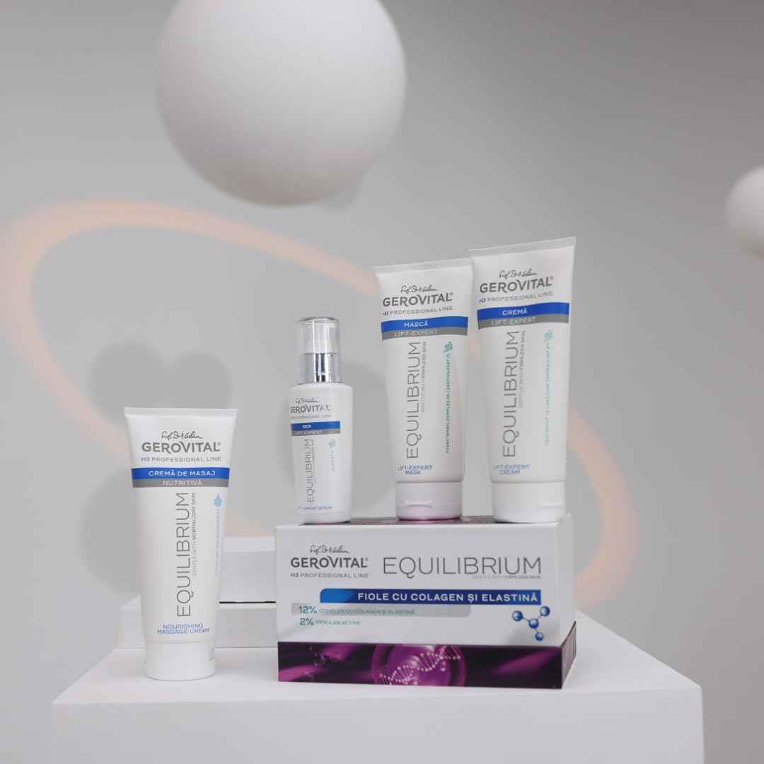 Gerovital EQUILIBRIUM Anti-Wrinkle Eye Contour Cream | Professional Cream for Eyes, 100 ml