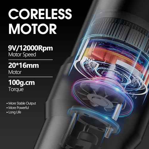 Wireless Tattoo Gun - Rotary Tattoo Cartridge Pen Custom Coreless Motor 2400mAh Power Supply Digital LED Display Professional for Tattoo Artist