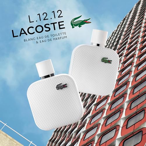 Lacoste - L.12.12 Blanc Eau de Toilette - Men's Fragrance - Woody Aromatic - With notes of Grapefruit, Tuberose & Vetiver