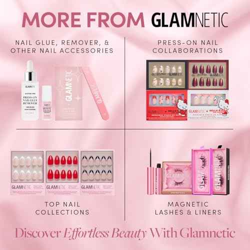 Glamnetic Press On Nails - Frosted Cranberry | Short Almond Fake Nails in Deep Red with Jelly Finish, Salon Quality Holiday Nails | 15 Sizes - 30 Nail Kit with Glue